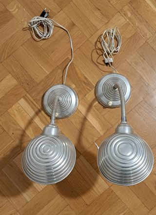 Lote 2 Flexos Metálicos Plateados