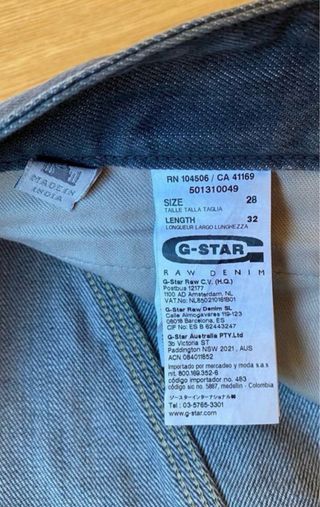 Pantalón vaquero de hombre de G-Star Raw (W28/L32)
