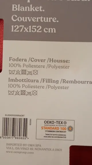 Coperta Plaid Bella Vita cm.127x152