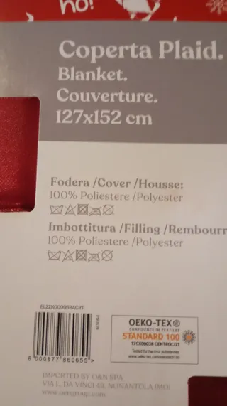 Coperta Plaid Bella Vita cm.127x152