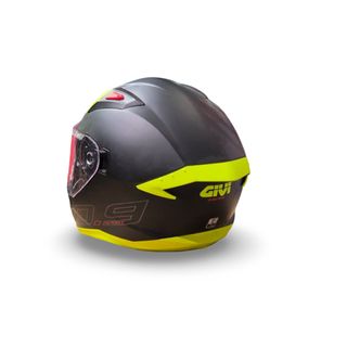 Casco Moto Integral Givi 50.9 Negro Amarillo Mate