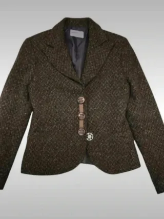 Giacca donna avvitata marrone