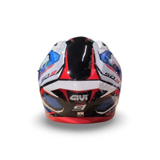 Casco Givi 50.9 Integral Rojo Azul Blanco