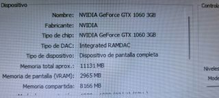 PC i3 8º 3.600GHZ X 4-16GB RAM-SSD-HDD-GTX1060-W11