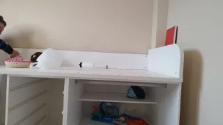 Litera con armario y cajones