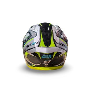 Casco Moto Integral Givi 50.9 Negro Gris Amarillo