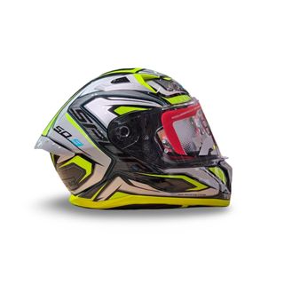 Casco Moto Integral Givi 50.9 Negro Gris Amarillo