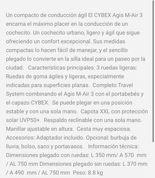 Silla de paseo Cybex