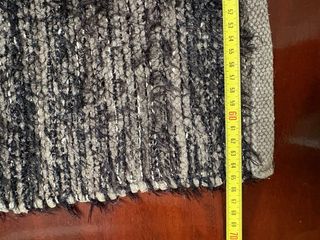 Alfombra pelito marrón y negro 65x132