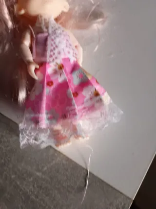 Muñeca articulada pelo rosa