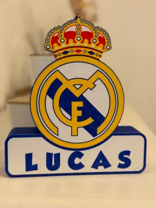 Lámpara Real Madrid personalizada