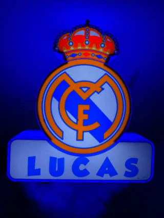 Lámpara Real Madrid personalizada