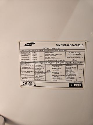 Nevera Samsung dos puertas