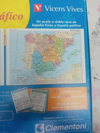 Puzzle Geográfico España Clementoni 104 piezas