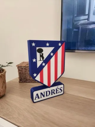 Lámpara personalizada Atlético de Madrid