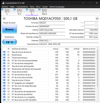 3 x Discos Duros HDD 500GB Toshiba Hitachi