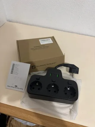 Regleta Enchufes USB C, Ladron Enchufes