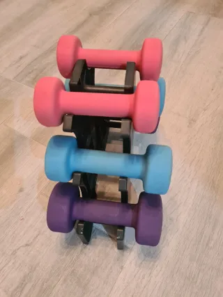 Juego de Pesas Mancuernas Colores