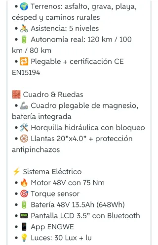 Bicicleta Eléctrica Engwie EP-2 3.0 Boost