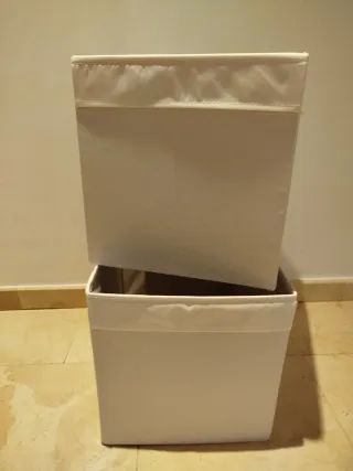 Cajas de Almacenamiento Ikea Blancas. 4 unidades