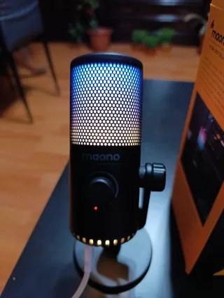 Micrófono Maono DM30 RGB Negro