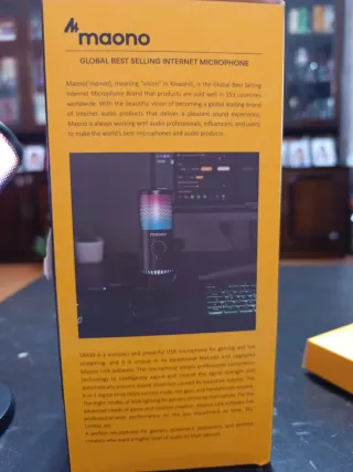 Micrófono Maono DM30 RGB Negro