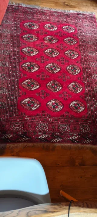 Tappeto Persiano Turkman Rosso