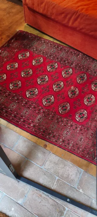 Tappeto Persiano Turkman Rosso