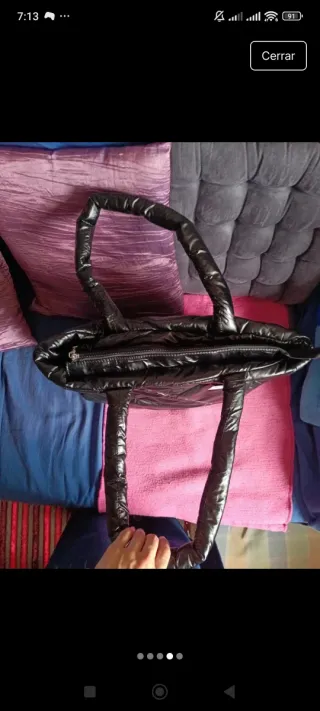 Bolso shopper Misako impermeable con etiqueta