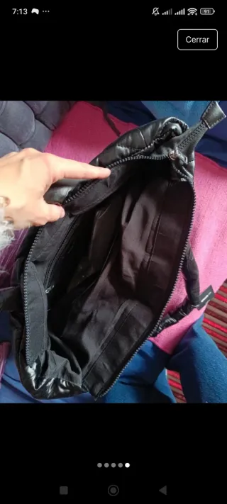 Bolso shopper Misako impermeable con etiqueta