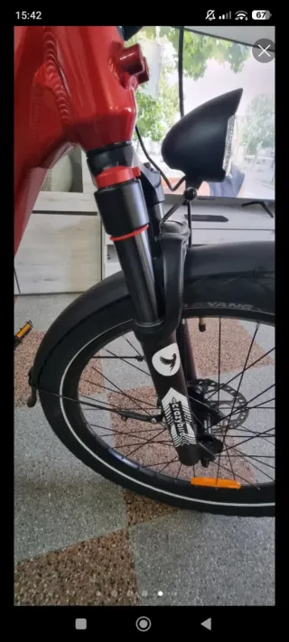 Bicicleta Eléctrica Crazybird Seta Roja.