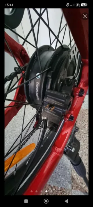 Bicicleta Eléctrica Crazybird Seta Roja.