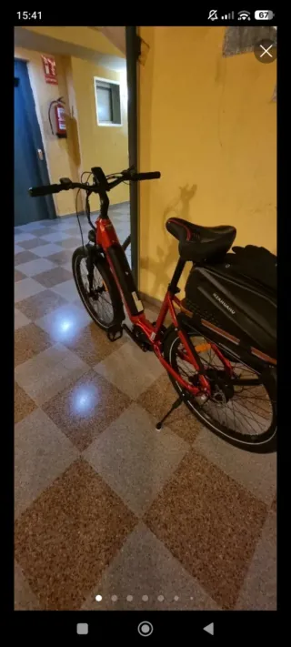 Bicicleta Eléctrica Crazybird Seta Roja.