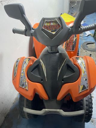 Quad infantil Freeride naranja.bateria