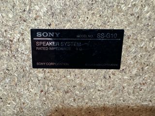 Altavoces SONY SS-G10