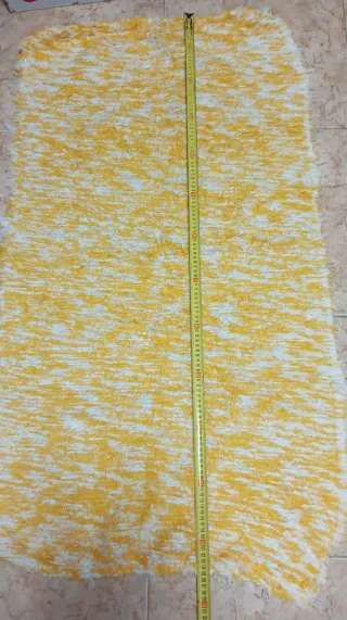 Alfombra Jarapa Amarilla y Blanca