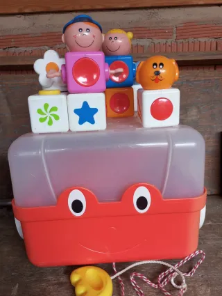 Carrito de bloques para niños