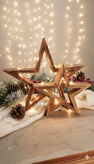 Estrellas de madera recuperada