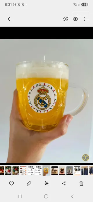 Vela Real Madrid Cerveza