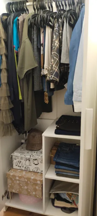 Armario blanco 2 puertas