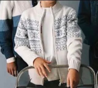Jersey Fair Isle cremallera nuevo con etiquetas