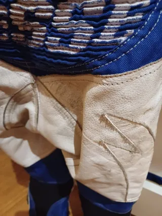 Traje minimoto BIESSE azul y blanco