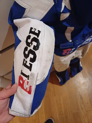 Traje minimoto BIESSE azul y blanco