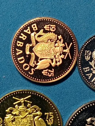 Monete Barbados 1975