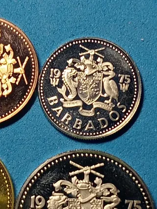 Monete Barbados 1975
