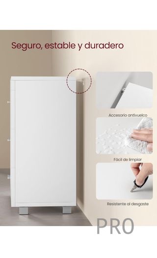 Mobile sotto lavabo, armadio da bagno, 3 cassetti, 2 scomparti