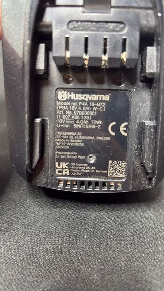 : Batería Husqvarna P4A 18-872