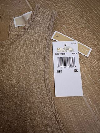 Vestido Michael Kors Dorado