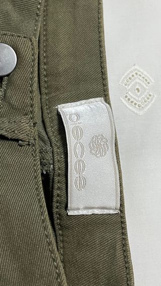 Pantalones skinny verde oliva