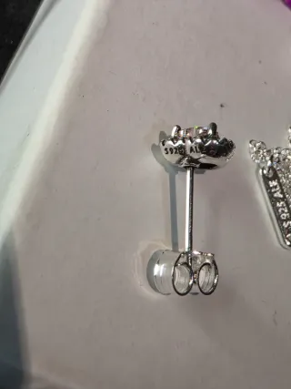 Conjunto Pandora Corazón Rosa y Plata